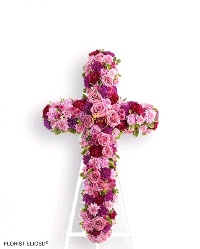 Funeral cruz rosa 